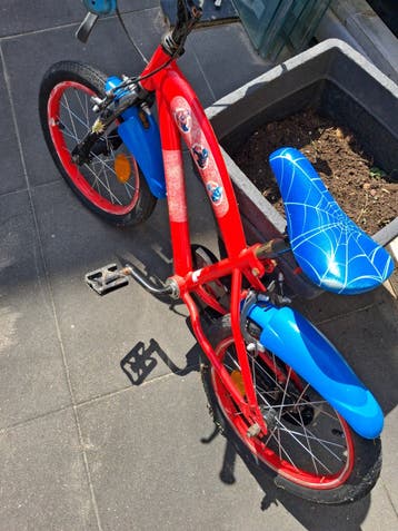 Kinderfiets - Spiderman thema