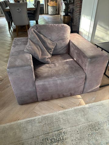 Comfortabele fauteuil - Grijs/Bruin