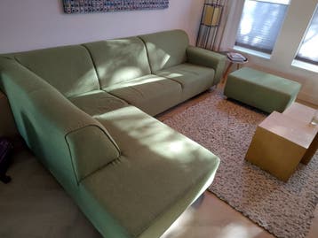Hoekbank groen