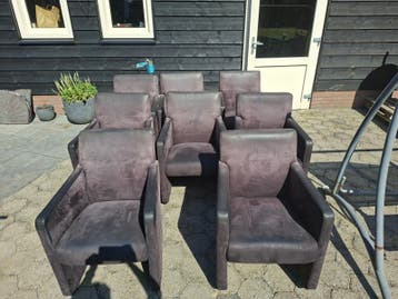 8 Antraciet Suède Stoelen - Gratis Ophalen in Heusden