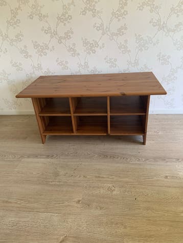 Grenen tv-meubel / dressoir met 6 vakken
