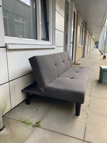 Slaapbank grijs 175cm