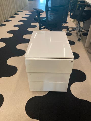 Witte ladekast op wielen - Ideaal voor kantoor of thuis