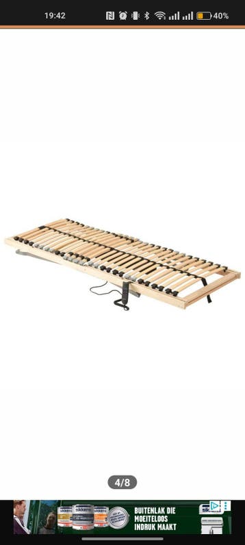 GRATIS 2x Elektrisch verstelbare lattenbodem 80x200 cm
