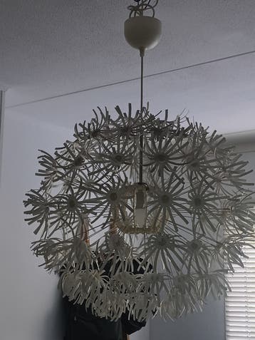 IKEA Maskros hanglamp - Witte bloemlamp