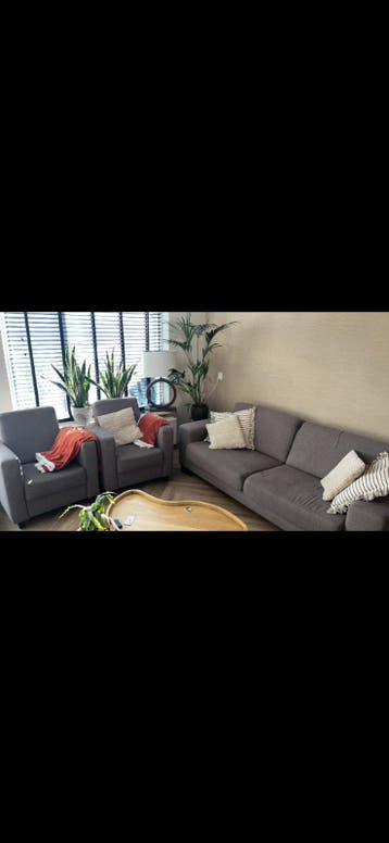 Bankstel met fauteuils