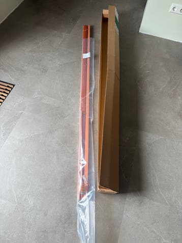 Jaloezieën 178 breed terra/koper kleur 25mm aluminium
