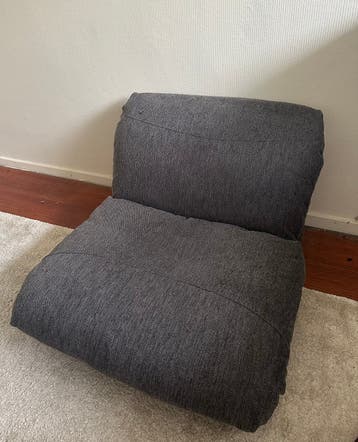 Slaapbank / slaapfauteuil grijs