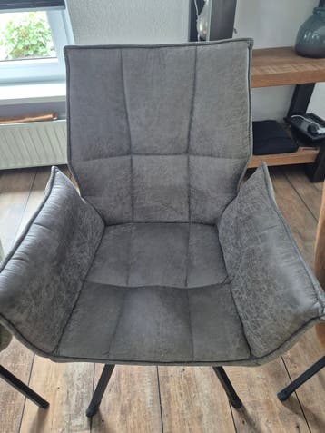 Set van 6 kamerstoelen in diverse kleuren