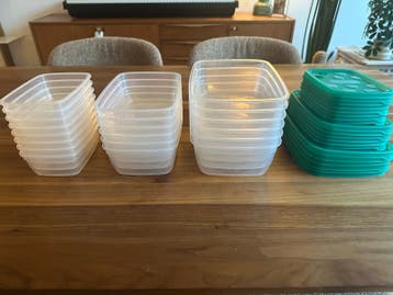 HEMA plastic vershoudbakjes set - diverse maten