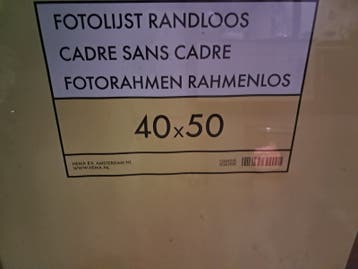 Fotolijst randloos / wissellijst 40 X 50 Aantal 10 X