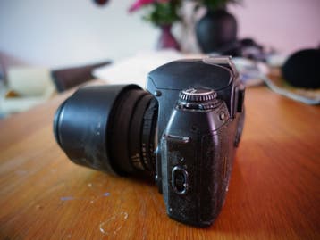 nikon F80 met 70-210 lens