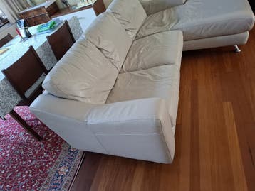 sofa licht grijs leer
