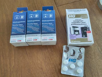 Koffiemachine tabletten en onderdelen