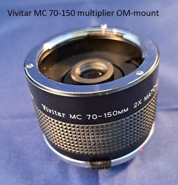 Vivitar MC 70-150mm 2x matched multiplier O/OM mount