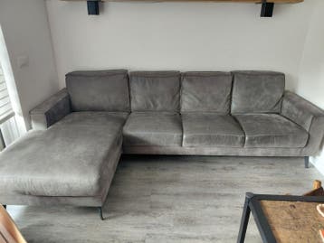 Hoekbank antraciet - gratis af te halen!