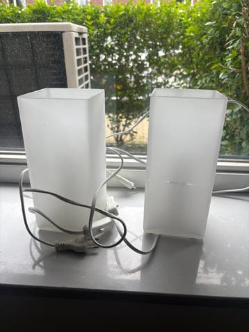 GRATIS 2 ikea nachtlampjes
