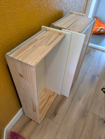 Ikea hemnes lades (zonder knoppen) - 3 stuks