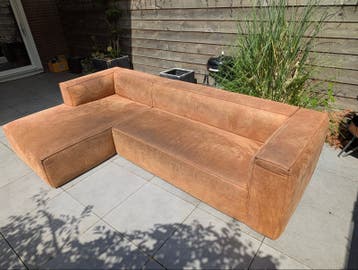 Gratis comfortabele Eco leder hoekbank - Gebruikt