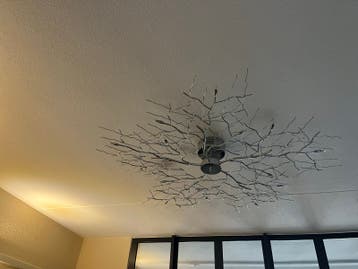Moderne plafondlamp 'Boomtakken' met LED-verlichting