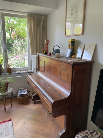 Antieke Jugendstil Fleschner Piano