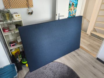Blauw hoofdbord 160 cm breed