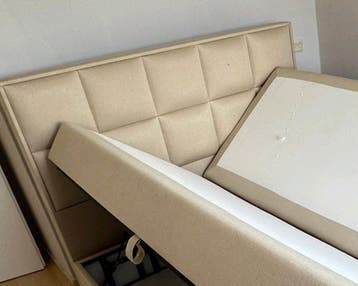 **GRATIS** Tweepersoonsbed boxspring160x200 met opbergruimte