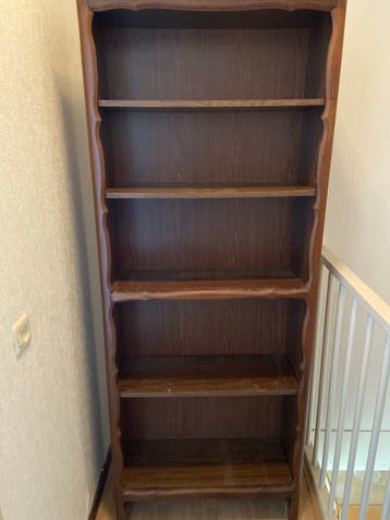 Houten Boekenkast met 6 Planken