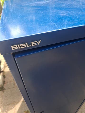 Bisley Kastje Blauw - 46x35x37,5 cm (slotje ontbreekt)