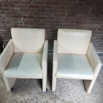 2 comfortabele fauteuils op wielen