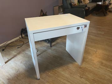 Small white Ikea desk