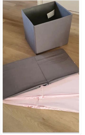 4 IKEA Bewaarbakken: 2 Grijs, 2 Roze - Handig & Stijlvol