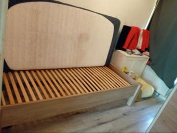 Gratis bed met matras ophalen