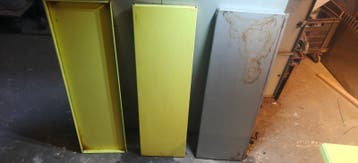 5 Tomado planken: 2x geel, 3x grijs (opknapper)