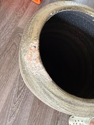 Grote gouden vaas, 60 cm hoog, gratis ophalen