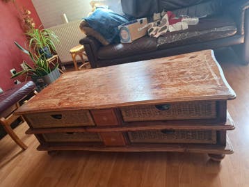 Klustafel / Salontafel met opbergruimte - Gratis af te halen