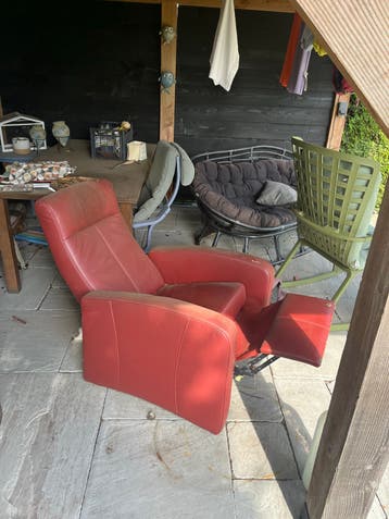 Rode relaxfauteuil - Comfortabel en verstelbaar