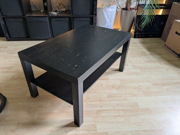 Zwarte salontafel, IKEA LACK