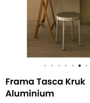 Zoeken - Frama Tasca Kruk Aluminium