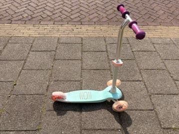 Kinderstep met 3 wielen - Roze/Paars/Mintgroen