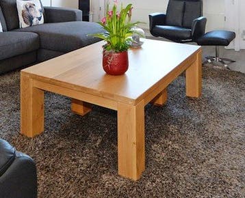 Salontafel massief eiken