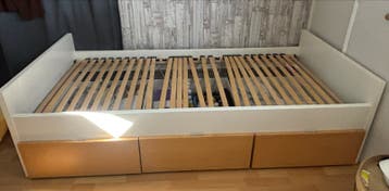IKEA Rakke bed 90x200 cm met 3 lades