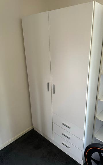 Gratis witte kast 175x100x50 cm | Gedemonteerd