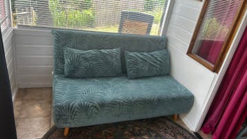 Slaapbank met palmbladprint