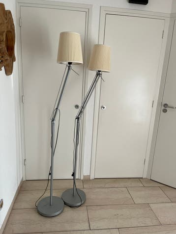 2x staande schemerlamp