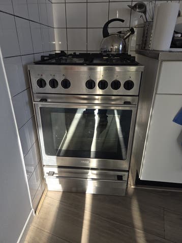 ATAG Vrijstaand Gasfornuis met Oven - RVS