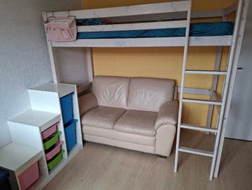 Gratis 2 zitsbank beige