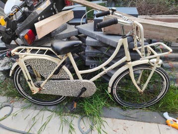Kinderfiets met luipaardprint