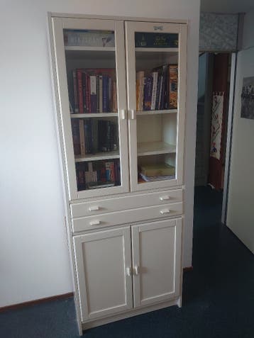 Ikea vitrinekast in 2 delen ooit gekocht in 1990 of zo