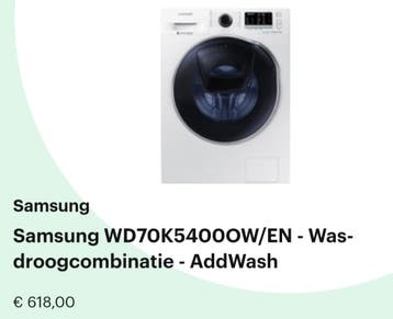 Gratis Samsung was-droogcombinatie